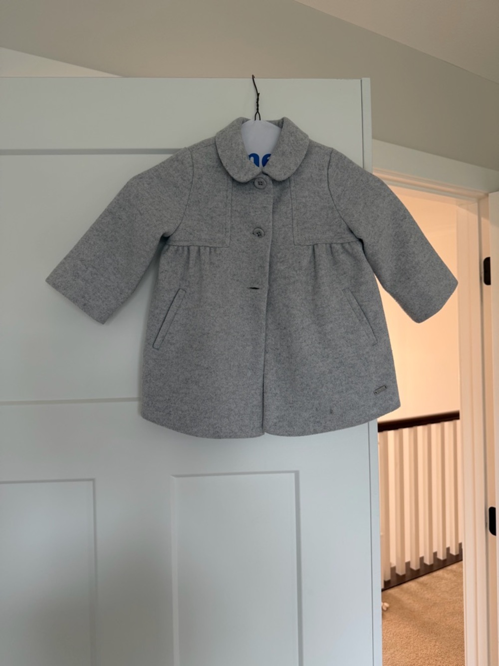 Mayoral Light Grey Girls' Pea Coat